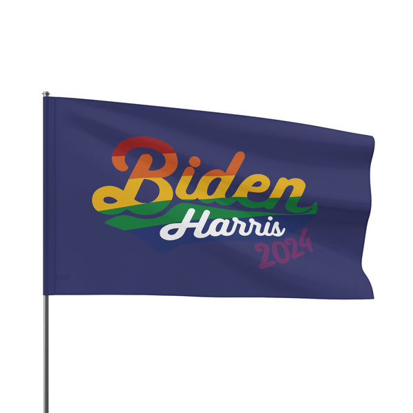 Biden Harris 2024 Rainbow Navy - Flag