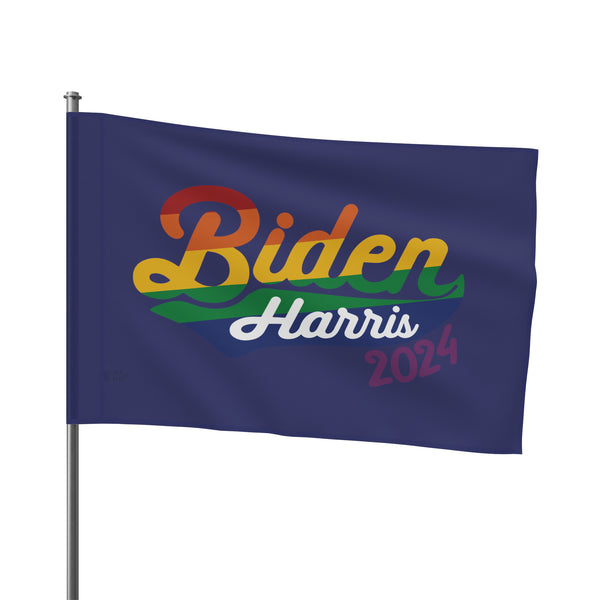 Biden Harris 2024 Rainbow Navy - Flag