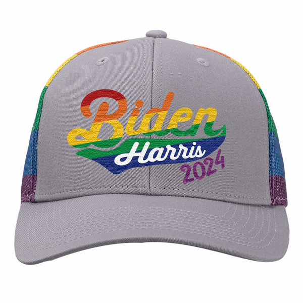 Biden Harris Rainbow Cap - Embroidered Hat