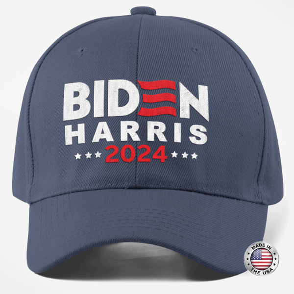 Biden & Harris 2024 Cap - Made in the USA - Embroidered Hat