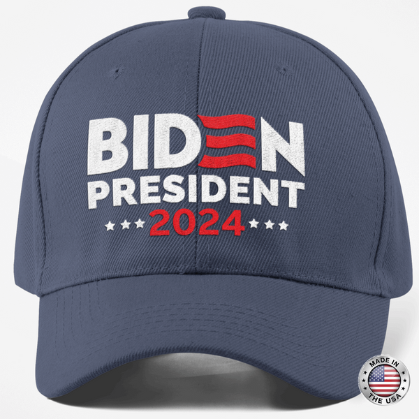 Biden President 2024 Cap - Made in the USA - Embroidered Hat