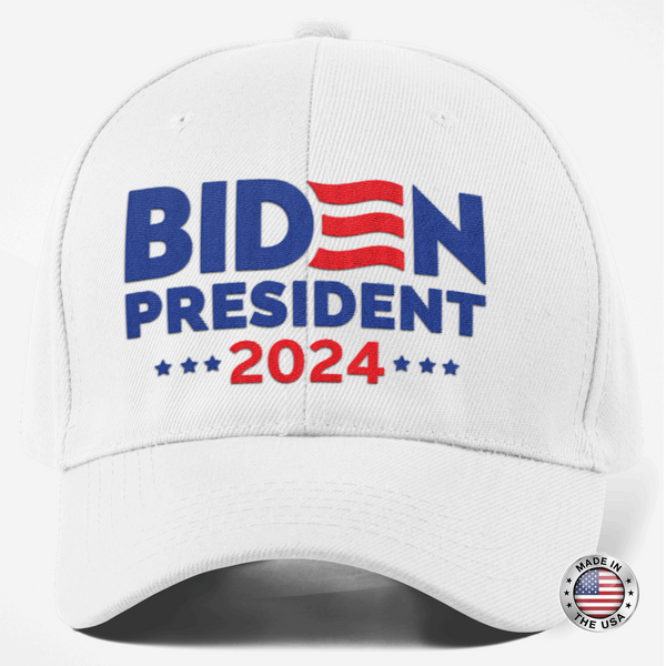 Biden President 2024 Cap - Made in the USA - Embroidered Hat