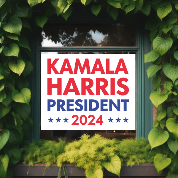 Kamala Harris President 2024 Window Cling - Sign