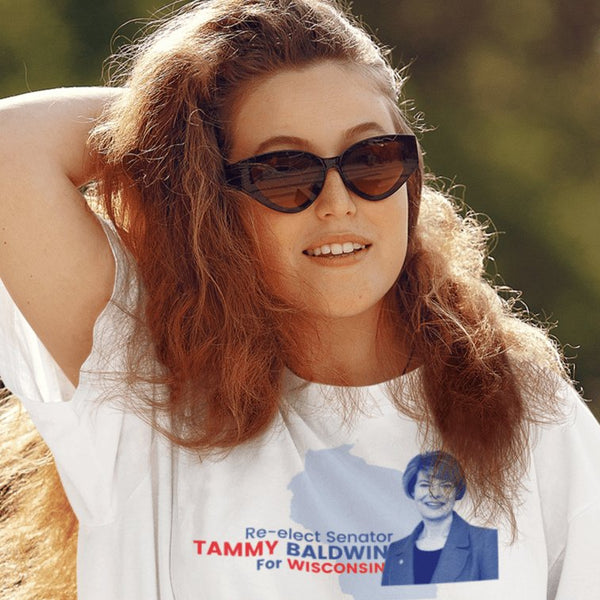 Re-elect Senator Tammy Baldwin for Wisconsin - Shirt - Balance of Power