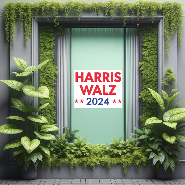 Harris & Walz President 2024 Window Cling - Sign